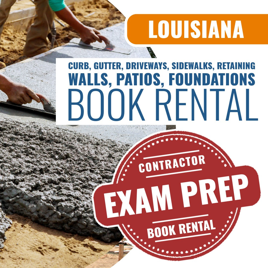 Louisiana Curb, Gutter, Driveways, Sidewalks, Retaining Walls, Patios, Foundations Contractor - Book Rental Package