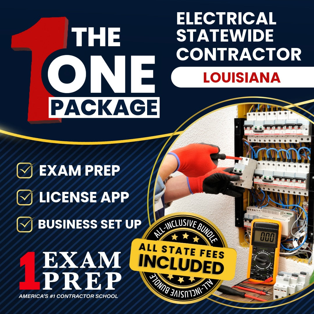 The 1 Package: All-Inclusive Louisiana Electrical Statewide Contractor Exam, Licensing & Business Setup Solution