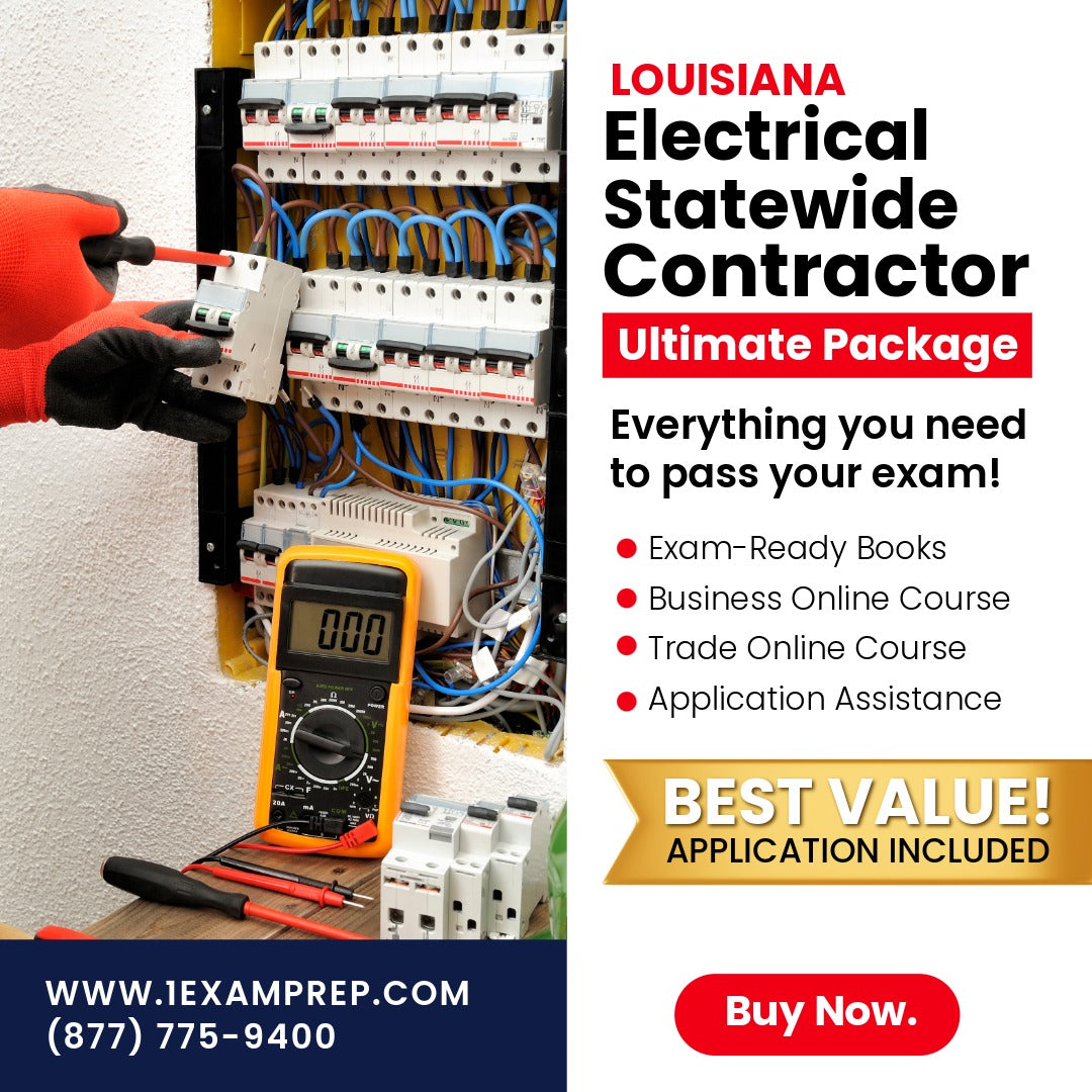 Louisiana Electrical Statewide Contractor Ultimate Exam Prep Rental Package