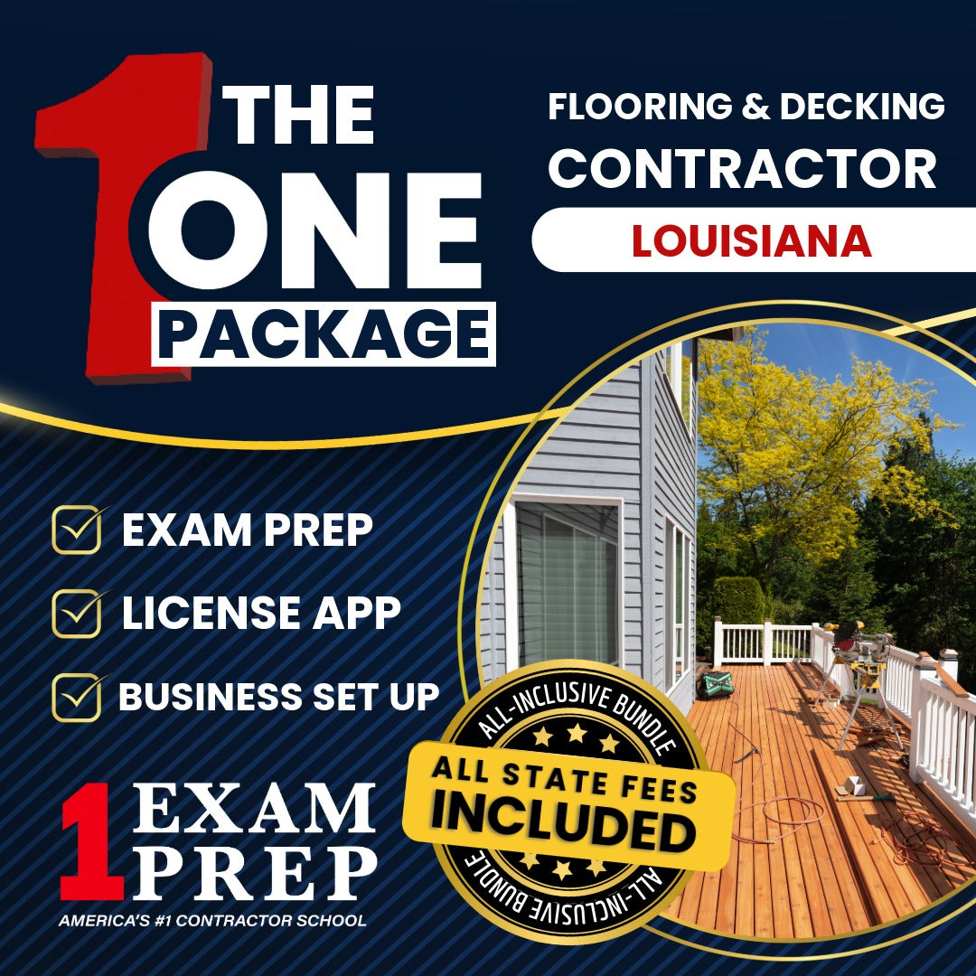 The 1 Package: All-Inclusive Louisiana Flooring And Decking Contractor Exam, Licensing & Business Setup Solution