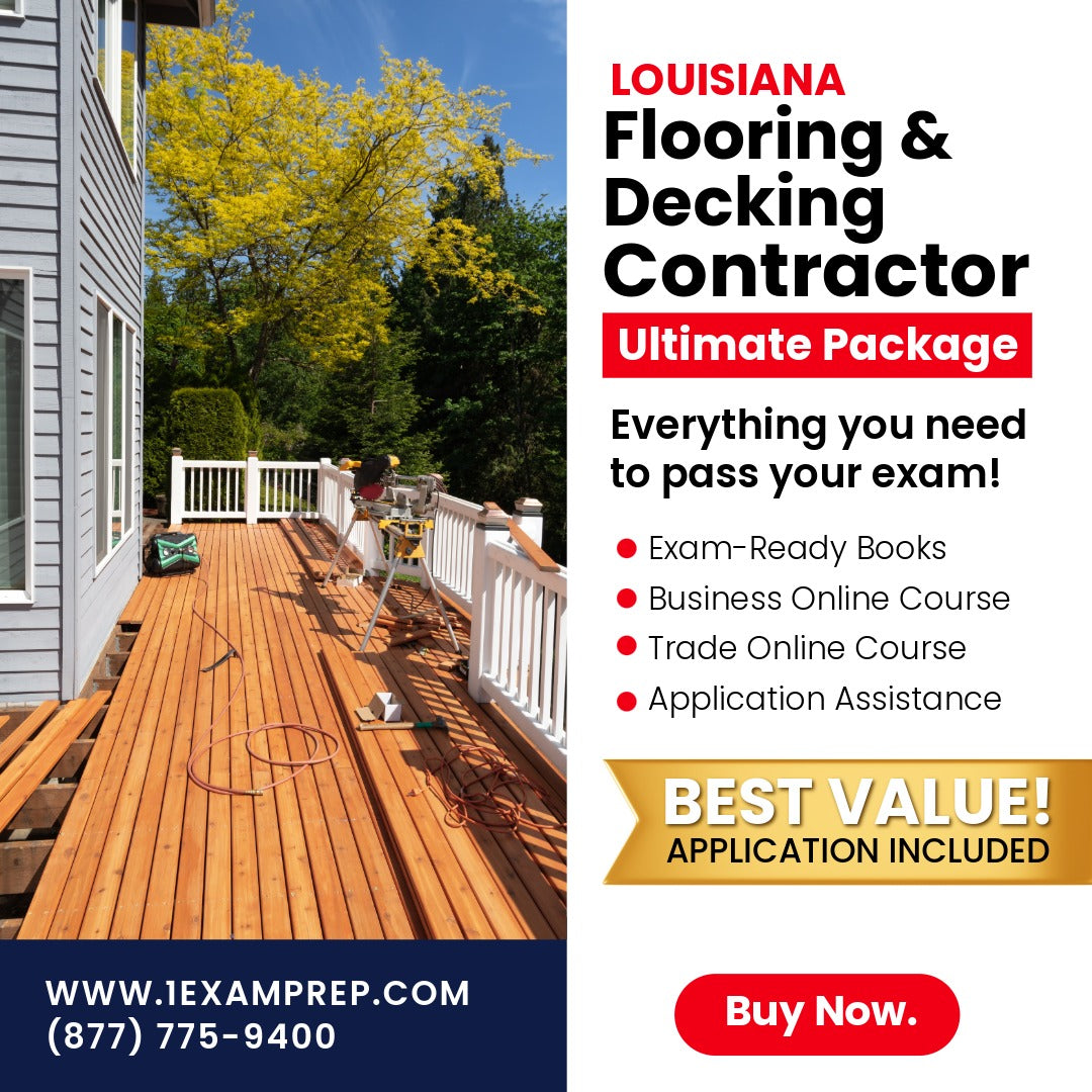 Louisiana Flooring And Decking Contractor Ultimate Exam Prep Rental Package