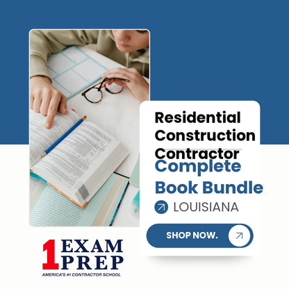 Louisiana Residential Construction Contractor Exam Complete Book Bundle