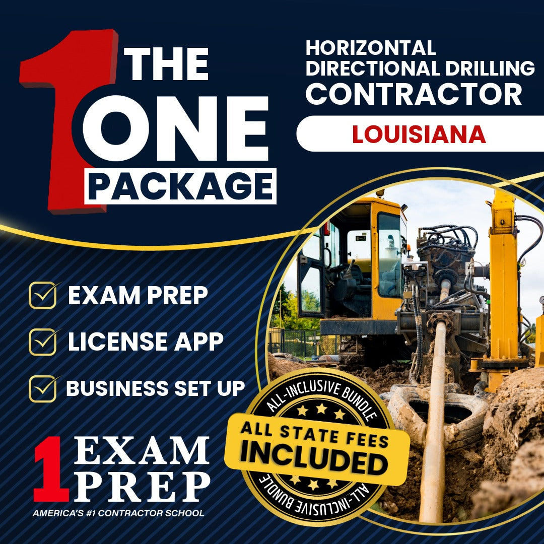 The 1 Package: All-Inclusive Louisiana Horizontal Directional Drilling Contractor Exam, Licensing & Business Setup Solution