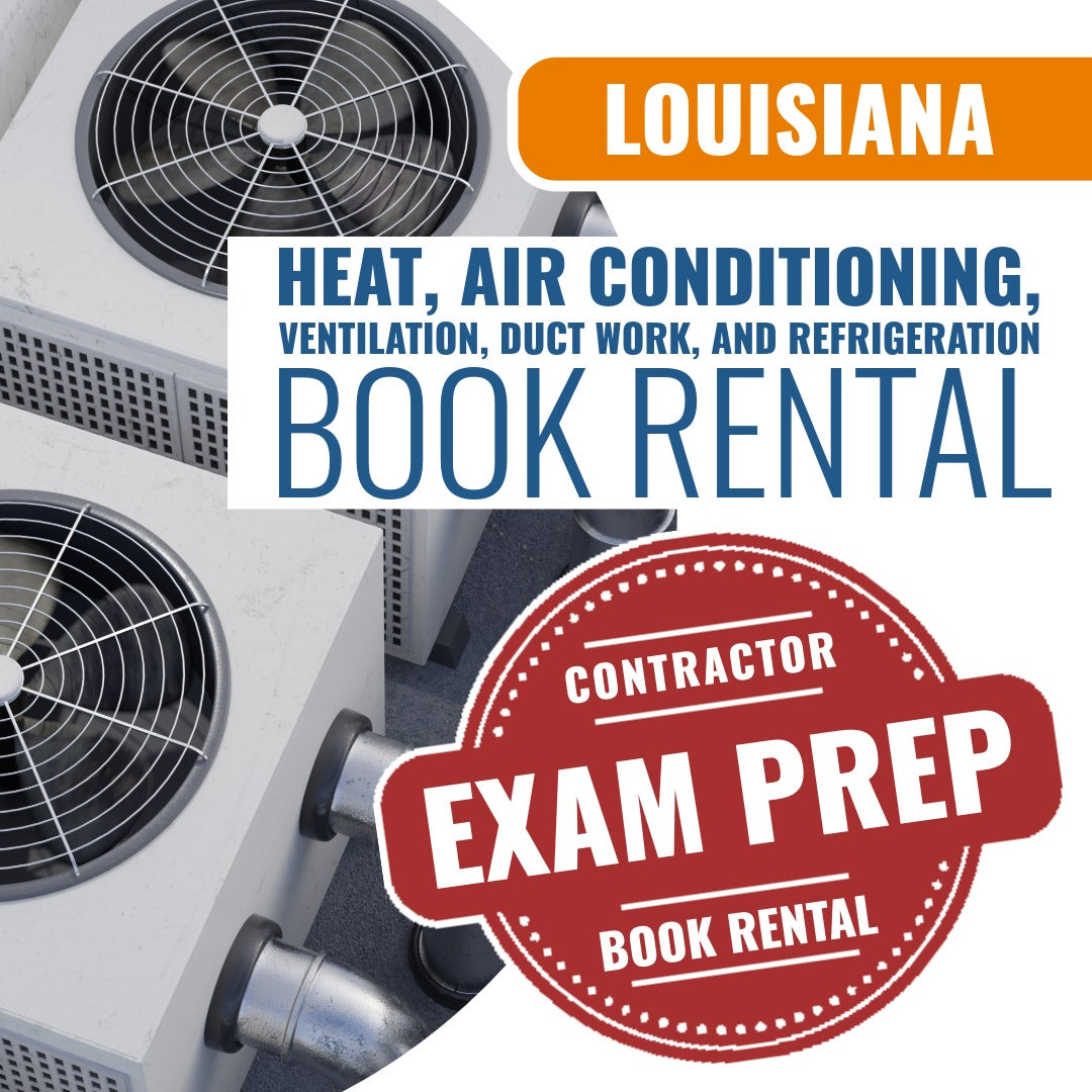 Louisiana Heat, Air Conditioning, Ventilation, Duct Work and Refrigeration Contractor - Books & Courses Rental Package