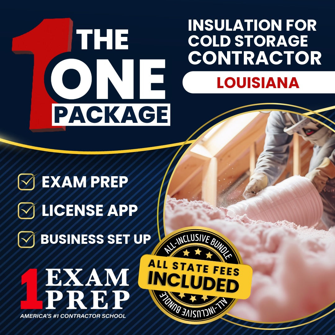 The 1 Package: All-Inclusive Louisiana Insulation For Cold Storage And Buildings Contractor Exam, Licensing & Business Setup Solution