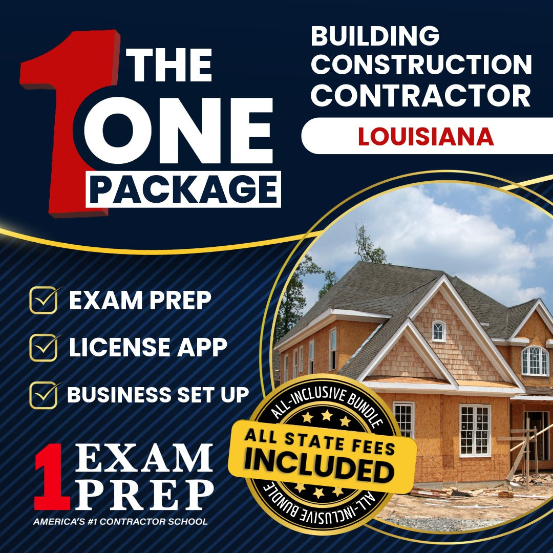 The 1 Package: All-Inclusive Louisiana Building Construction Contractor Exam, Licensing & Business Setup Solution