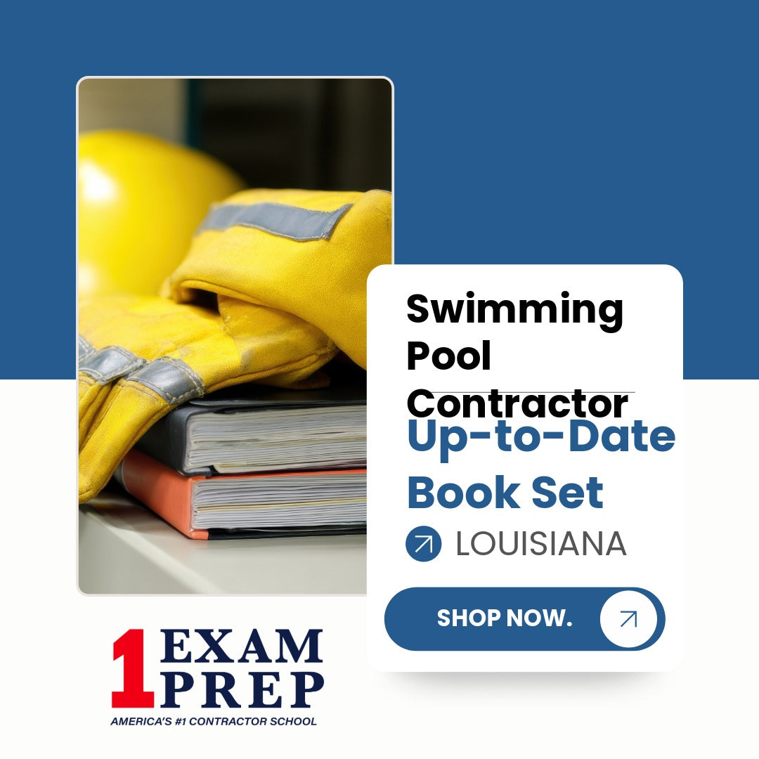 Louisiana Swimming Pool Contractor Exam Up to Date Book Set