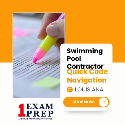 Louisiana Swimming Pool Contractor Exam Quick Code Navigation