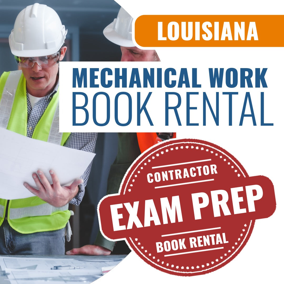 Louisiana Mechanical Work Contractor - Books & Courses Rental Package