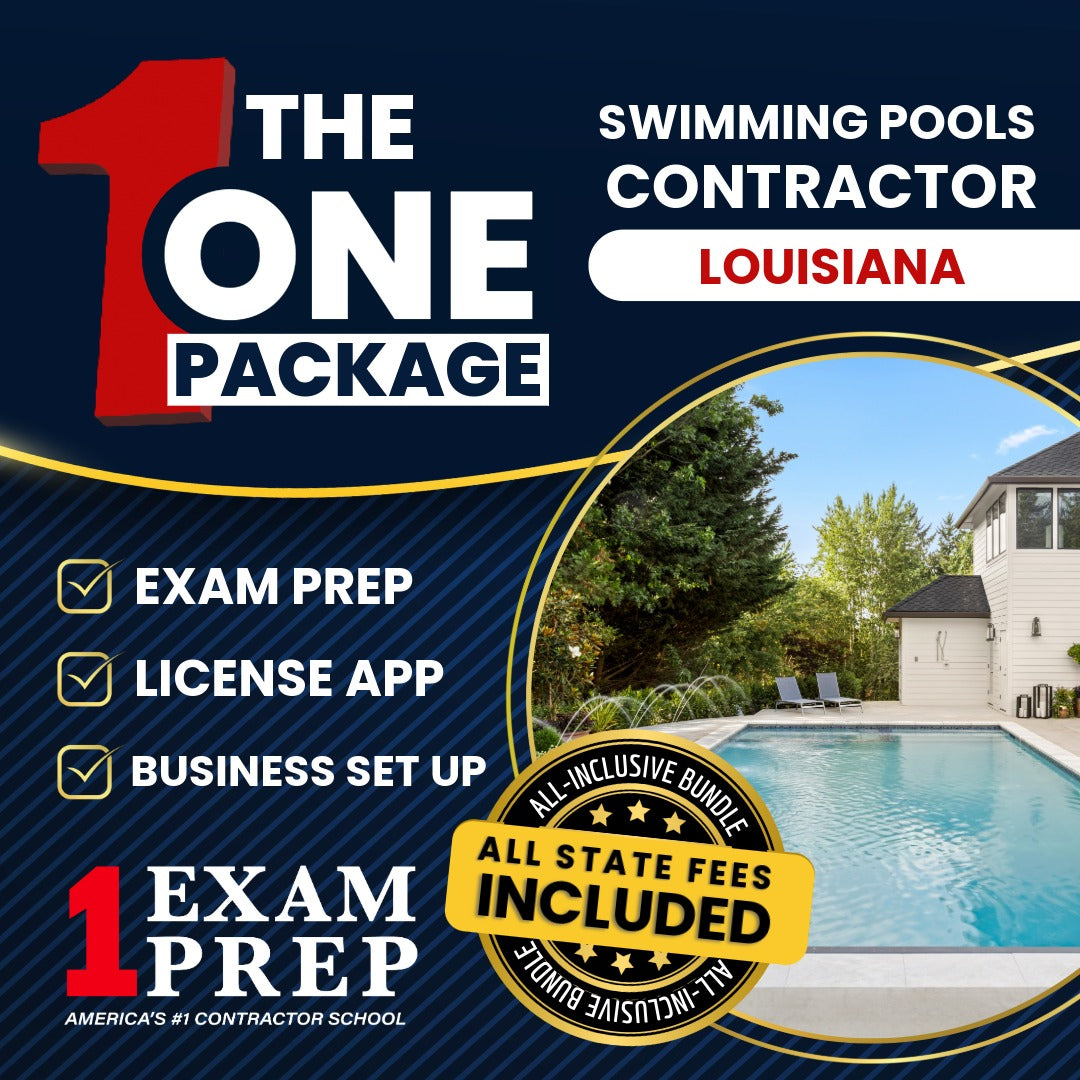 The 1 Package: All-Inclusive Louisiana Swimming Pools Contractor Exam, Licensing & Business Setup Solution