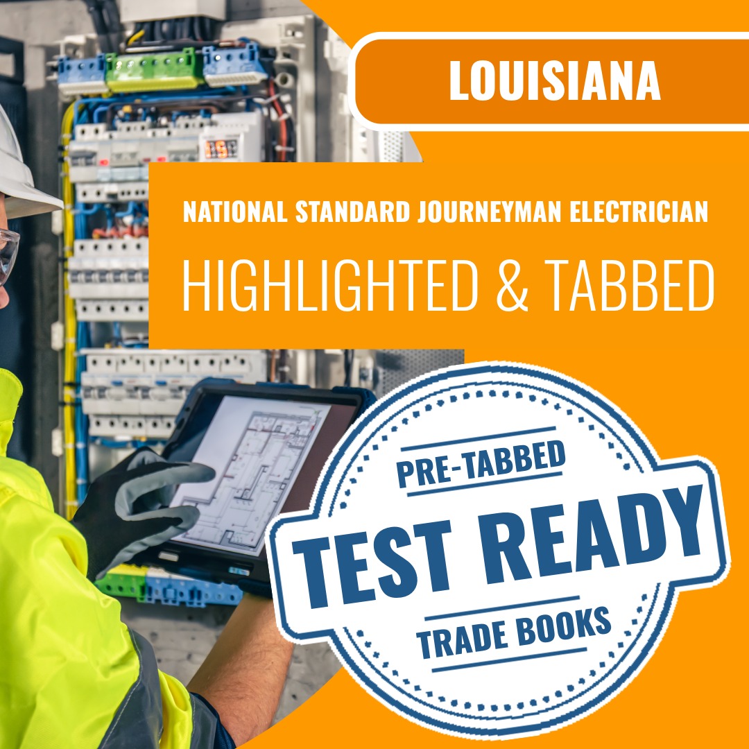 New Orleans Louisiana National Standard Journeyman Electrician (ICC - F17-N) Highlighted & Tabbed Book Package