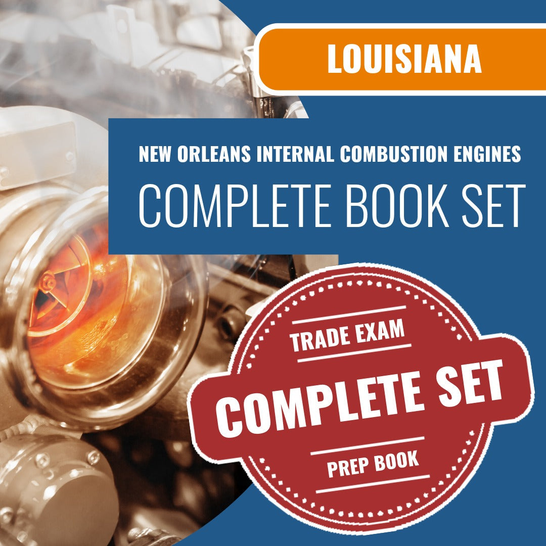 New Orleans Louisiana First Class Internal Combustion Engines (ICC - 634-LA) Exam Book Package