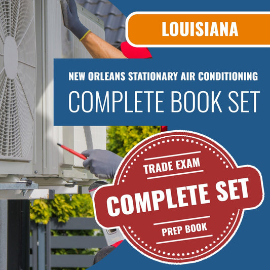 New Orleans Louisiana First Class Stationary Air Conditioning Contractor (ICC - 636-LA) Exam Book Package