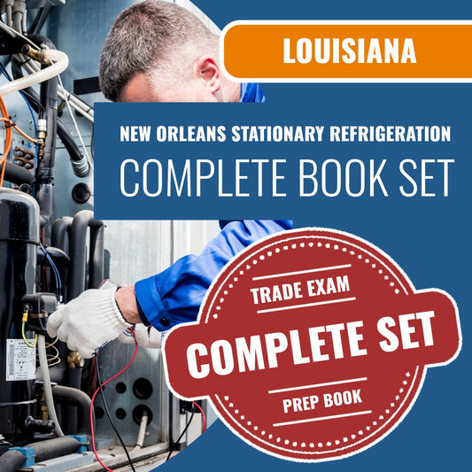 New Orleans Louisiana First Class Stationary Refrigeration Contractor (ICC - 635-LA) Exam Book Package