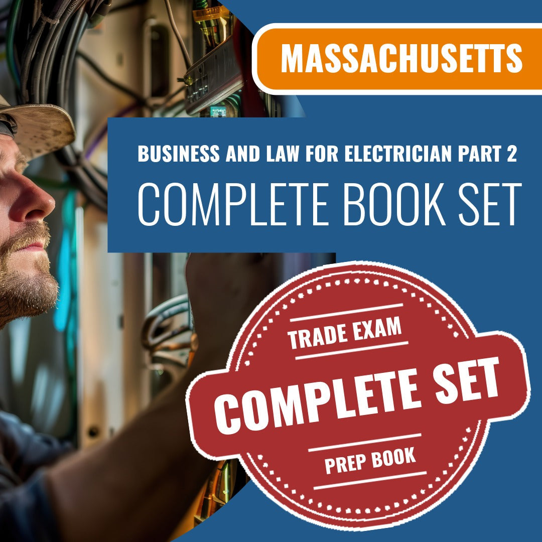 Massachusetts Business and Law for Master Electrician & Systems Contractor Part 2 Exam Book Package