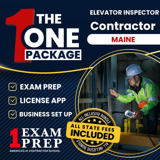 The 1 Package: All-Inclusive Maine Elevator Inspector Exam, Licensing & Business Setup Solution