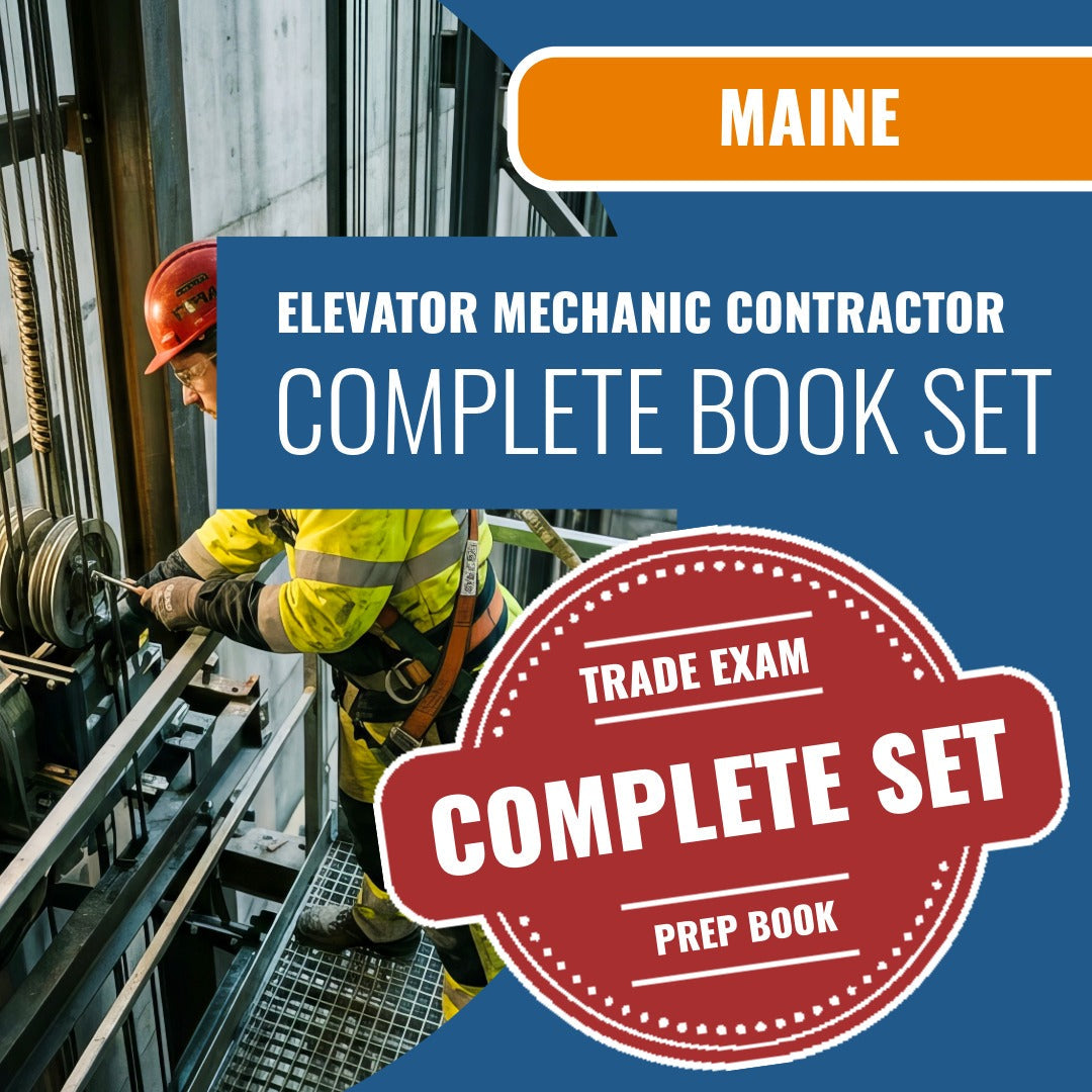 Maine Elevator Mechanic Contractor Exam Book Package