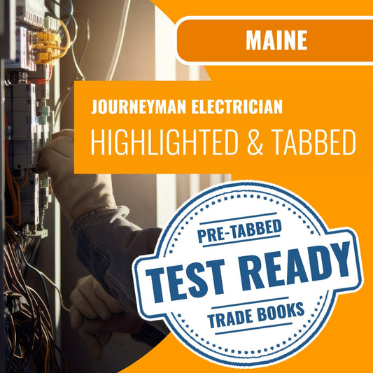 Maine Journeyman Electrician Exam Highlighted & Tabbed Book Package