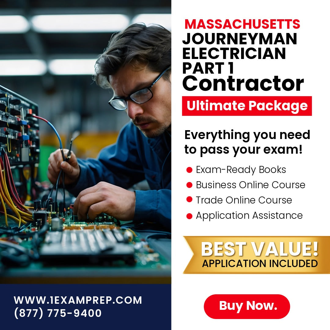 Massachusetts Journeyman Electrician Part 1 Ultimate Exam Prep Rental