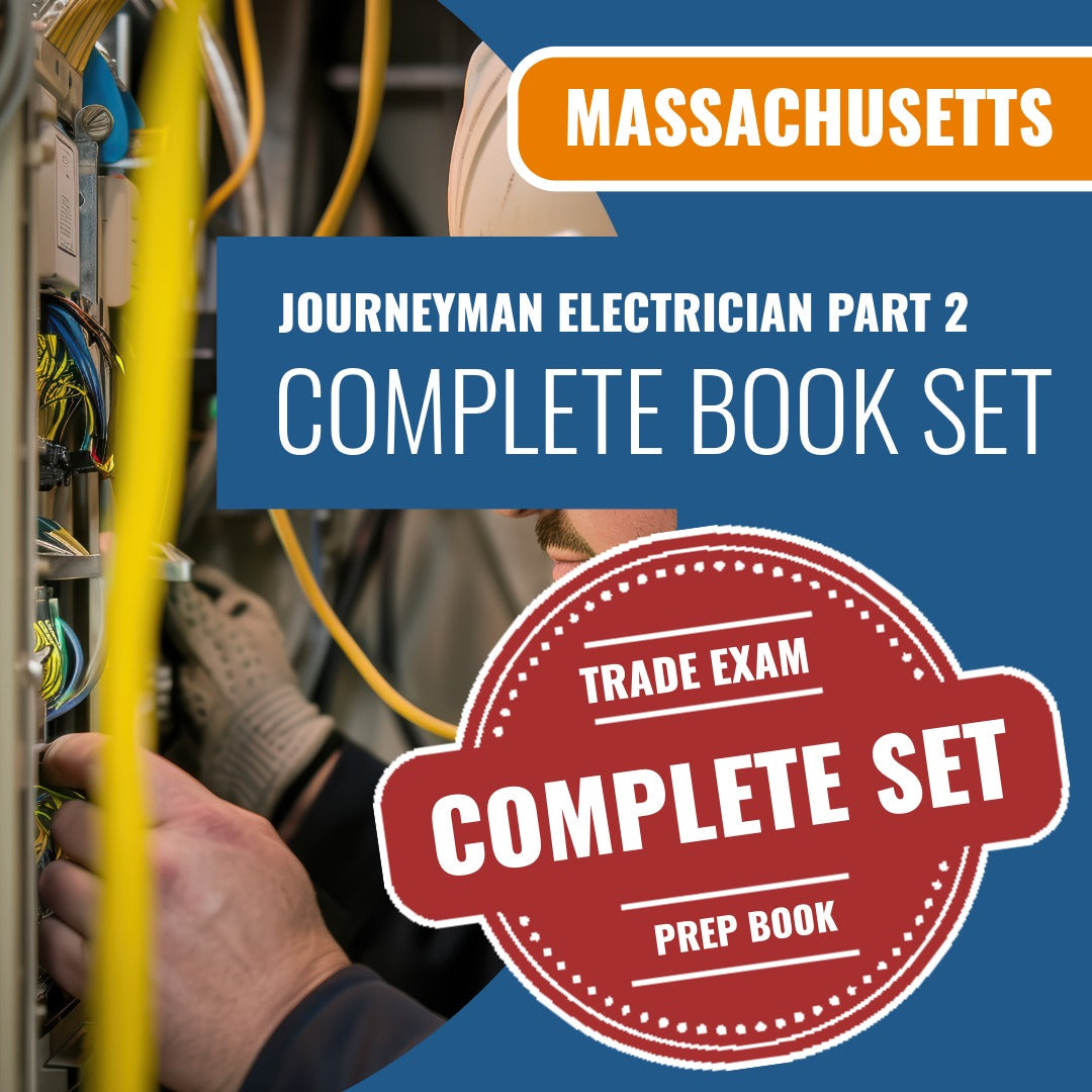 Massachusetts Journeyman Electrician Part 2, Applied Portion Exam Book Package