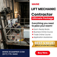 Maine Lift Mechanic Contractor Ultimate Exam Prep Rental Package