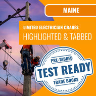 Maine Limited Electrician Cranes Contractor Exam Highlighted & Tabbed Book Package