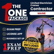 The 1 Package: All-Inclusive Maine Limited Electrician Cranes Contractor Exam, Licensing & Business Setup Solution