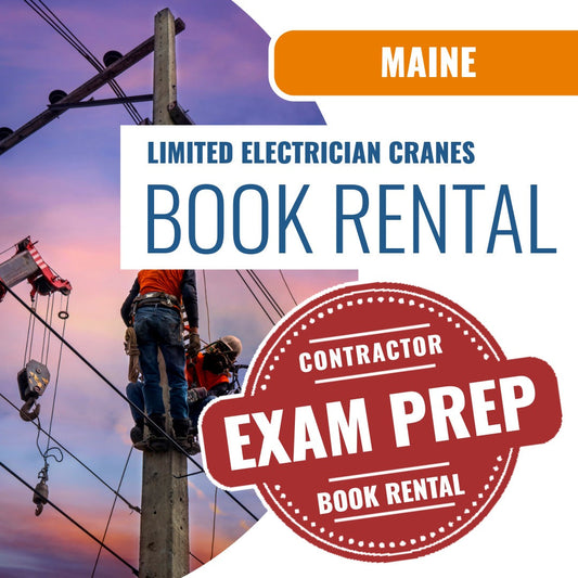 Maine Limited Electrician Cranes Contractor - Books & Courses Rental Package
