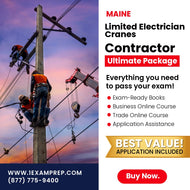 Maine Limited Electrician Cranes Contractor Ultimate Exam Prep Rental Package