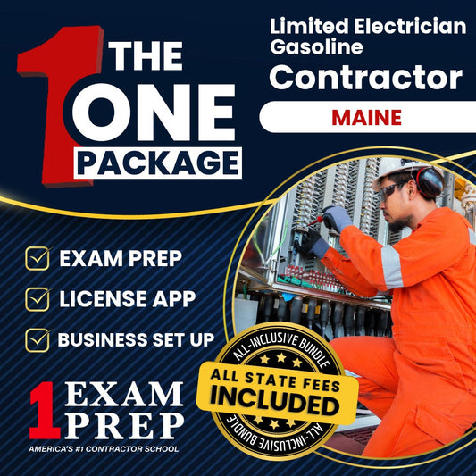 The 1 Package: All-Inclusive Maine Limited Electrician Gasoline Dispensing Contractor Exam, Licensing & Business Setup Solution
