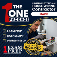 The 1 Package: All-Inclusive Maine Limited Electrician House Wiring Contractor Exam, Licensing & Business Setup Solution