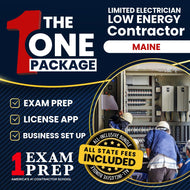 The 1 Package: All-Inclusive Maine Limited Electrician Low Energy Contractor Exam, Licensing & Business Setup Solution