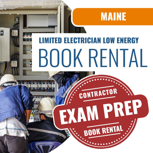 Maine Limited Electrician Low Energy Contractor - Books & Courses Rental Package
