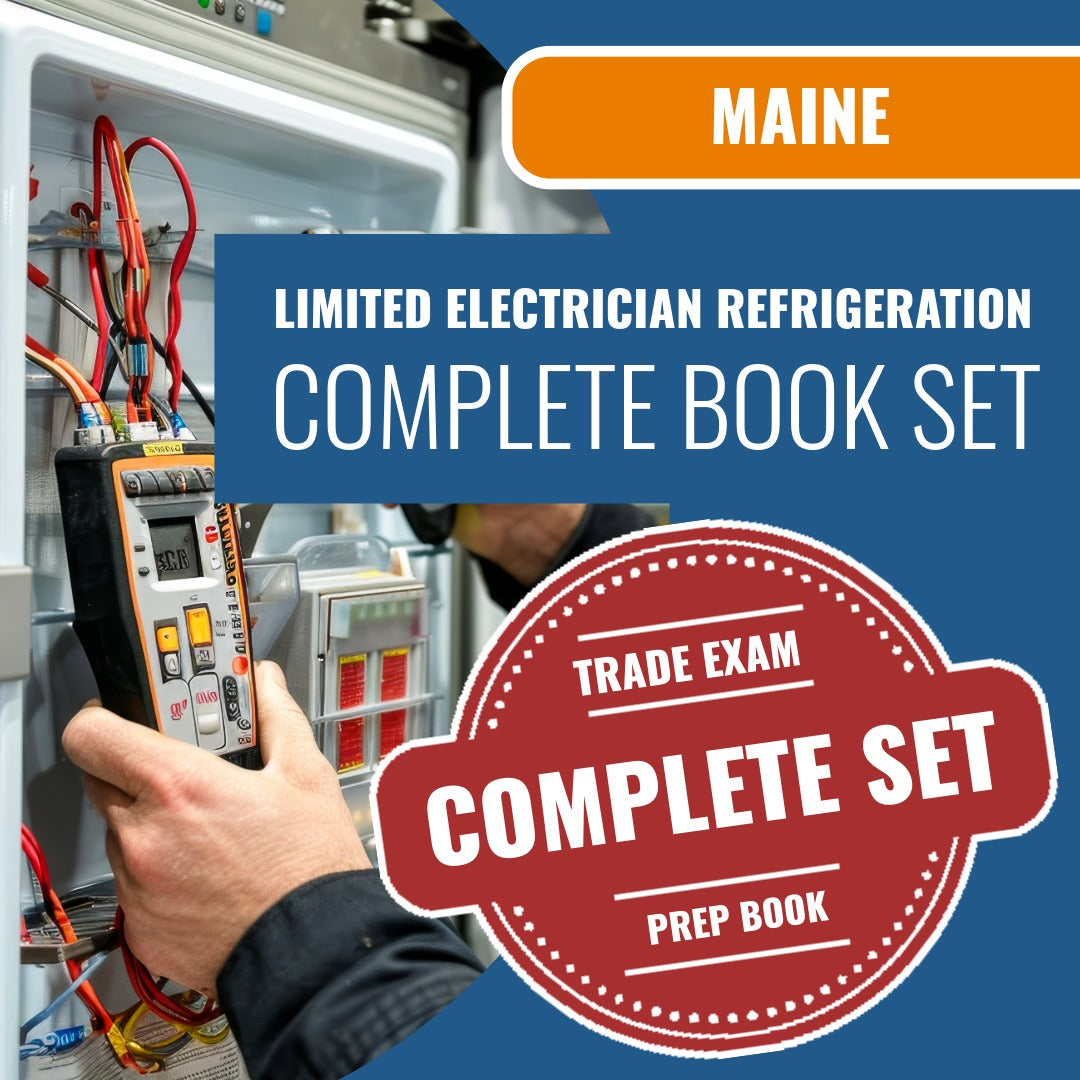 Maine Limited Electrician Refrigeration Contractor Exam Book Package