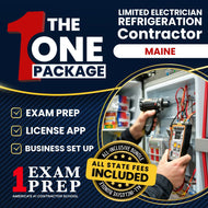 The 1 Package: All-Inclusive Maine Limited Electrician Refrigeration Contractor Exam, Licensing & Business Setup Solution