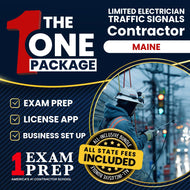 The 1 Package: All-Inclusive Maine Limited Electrician Traffic Signals Including Outdoor Lighting of Traffic Signals Contractor Exam, Licensing & Business Setup Solution
