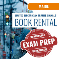Maine Limited Electrician Traffic Signals Including Outdoor Lighting of Traffic Signals Contractor- Books & Courses Rental Package