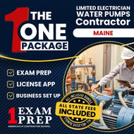 The 1 Package: All-Inclusive Maine Limited Electrician Water Pumps Contractor Exam, Licensing & Business Setup Solution
