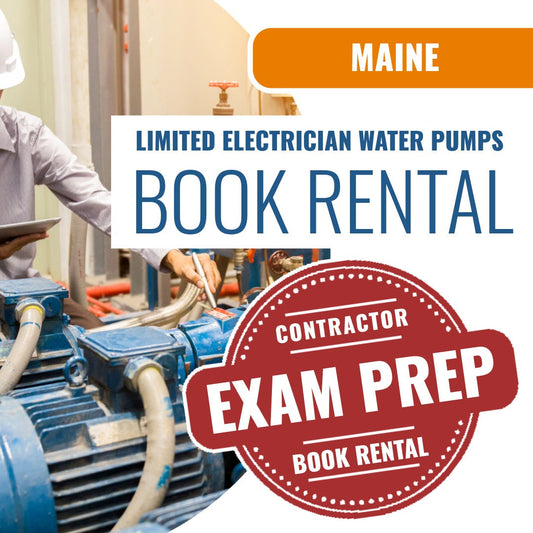 Maine Limited Electrician Water Pumps Contractor - Books & Courses Rental Package