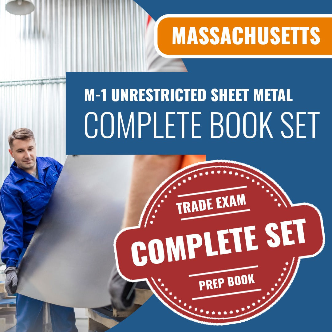Massachusetts M-1 Unrestricted Master Sheet Metal Contractor Exam Book Package