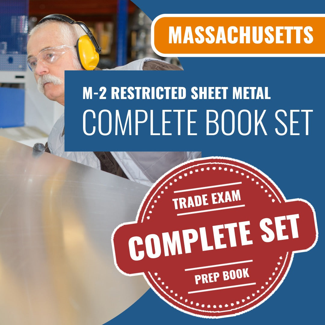 Massachusetts M-2 Restricted Master Sheet Metal Contractor Exam Book Package