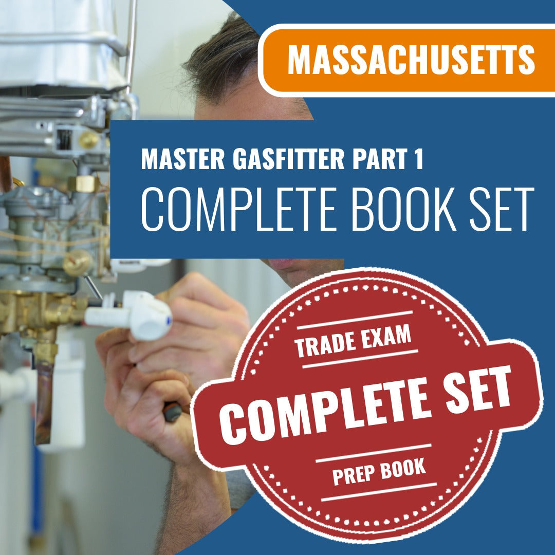 Massachusetts Master Gasfitter Part 1 (Written) Exam Book Package