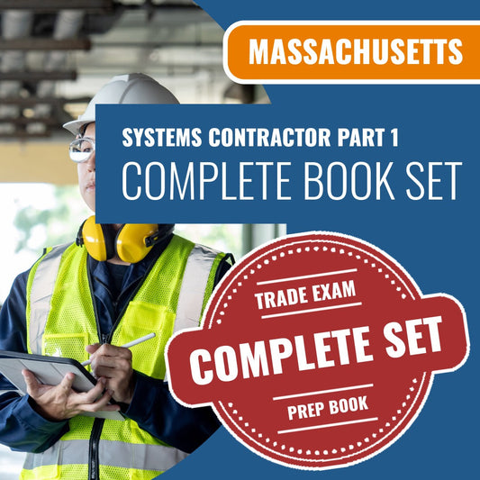 Massachusetts Systems Contractor Part 1 Exam Book Package