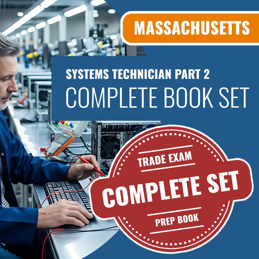 Massachusetts Systems Technician Part 2 (Applied) Exam Book Package