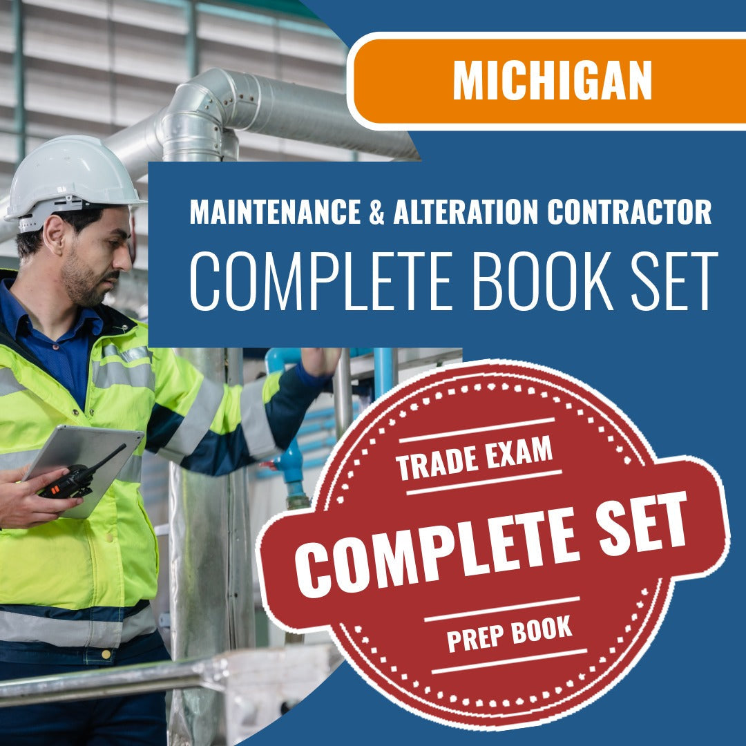 Michigan Maintenance & Alteration Contractor Exam Book Package
