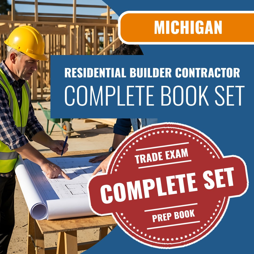 Michigan Residential Builder Contractor Exam Book Package
