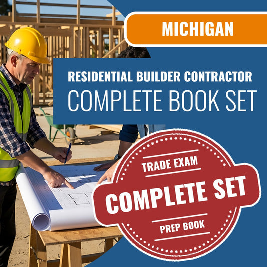Michigan Residential Builder Contractor Exam Book Package