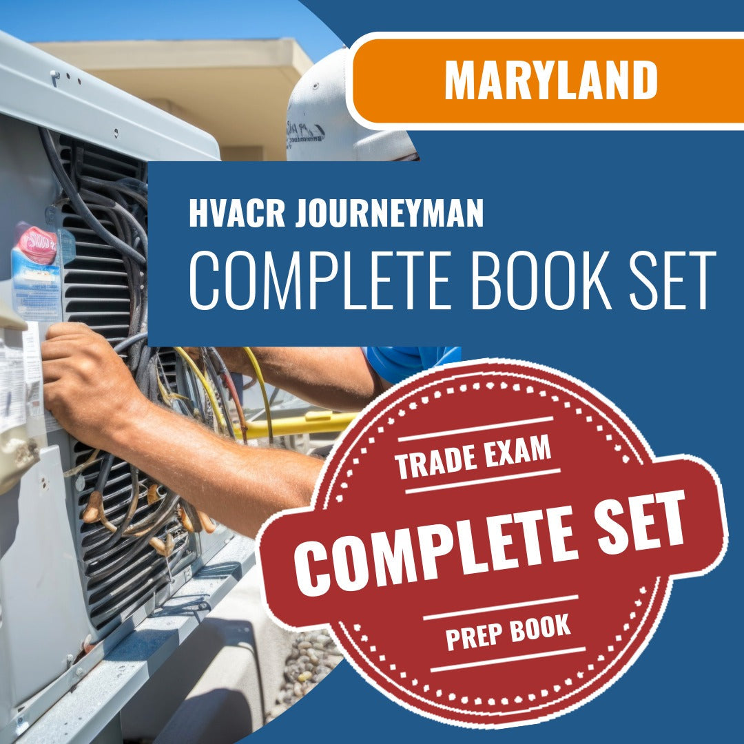 Maryland HVACR Journeyman Exam Book Package