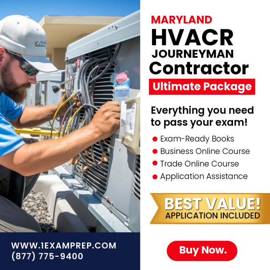 Maryland HVACR Journeyman Ultimate Exam Prep Rental Package