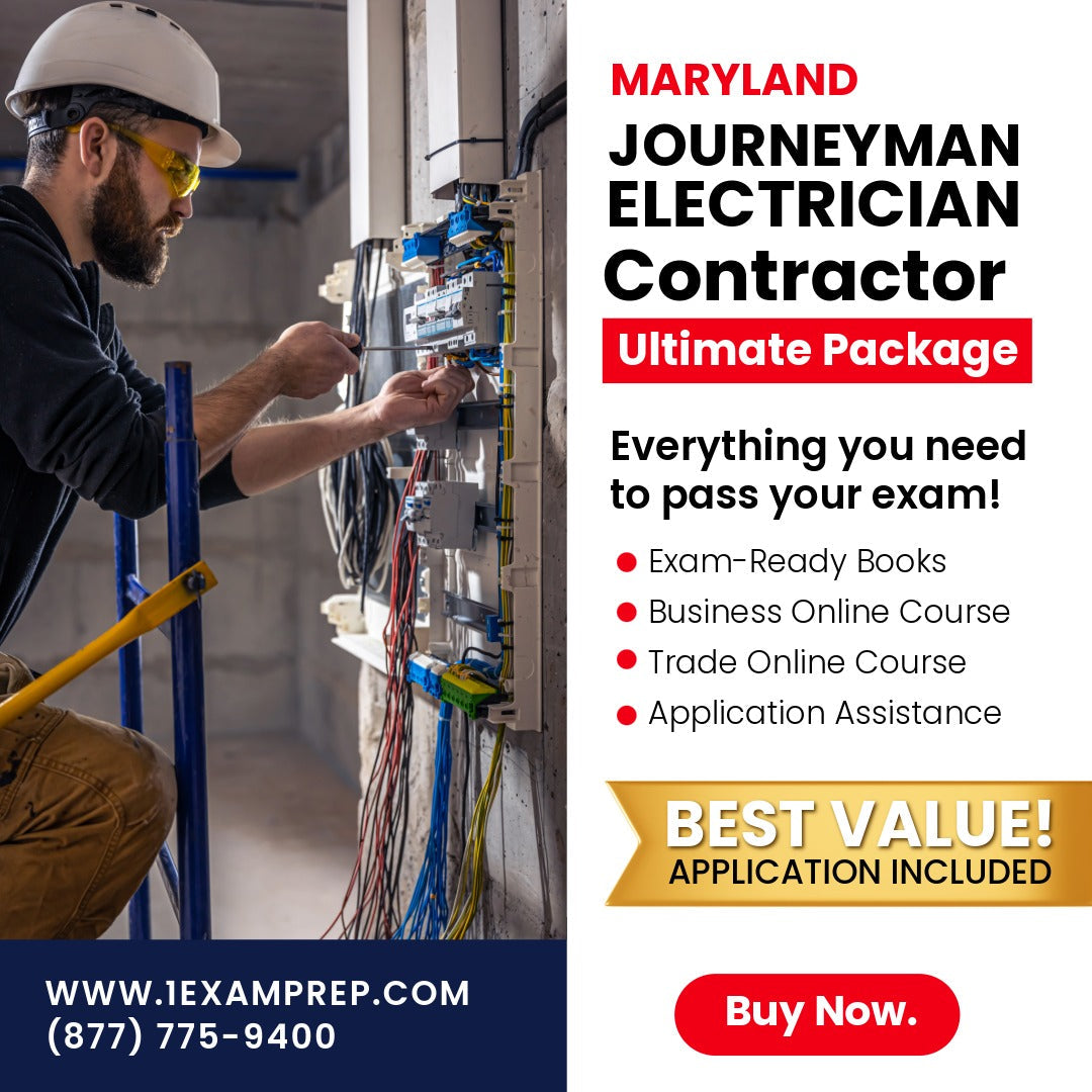 Maryland Journeyman Electrician Ultimate Exam Prep Rental Package
